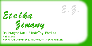 etelka zimany business card